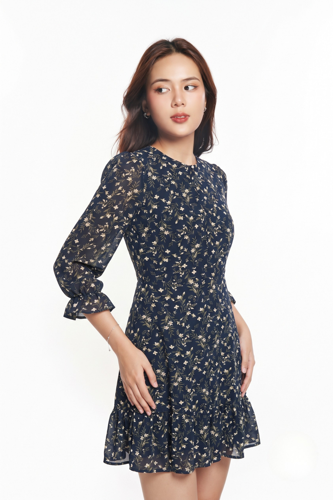 [Size S] Đầm Short Nữ In Họa Tiết N&M 1901047