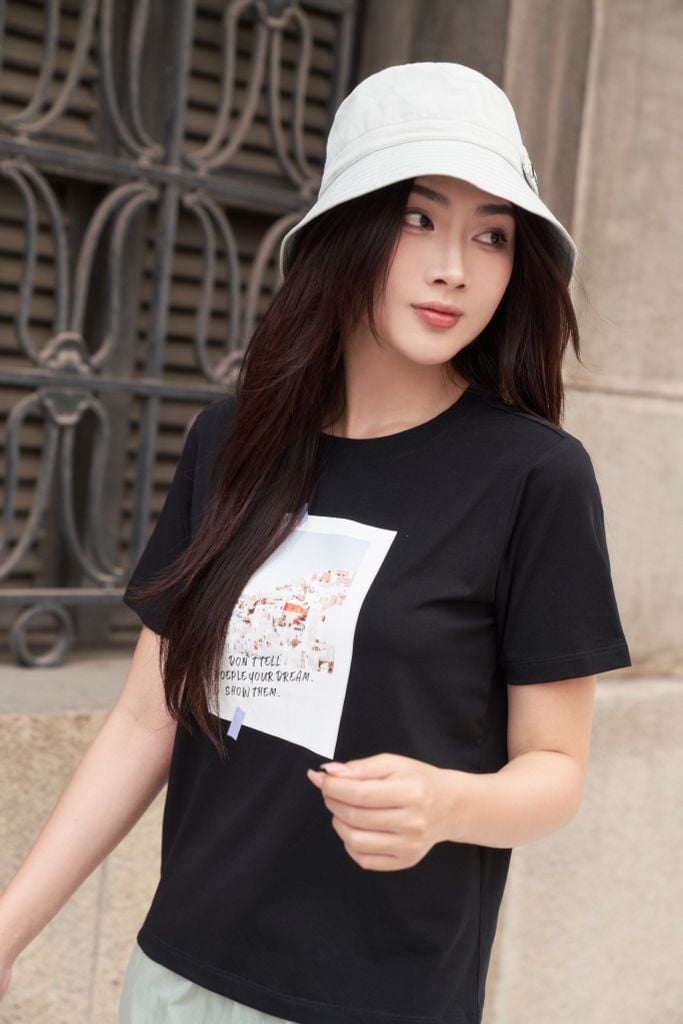 Áo Thun Graphic Tay Ngắn Nữ Ninomaxx 2503008