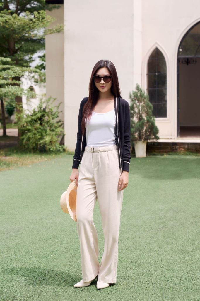 Áo Sweater Basic Nữ Tay Dài Ninomaxx 2407005