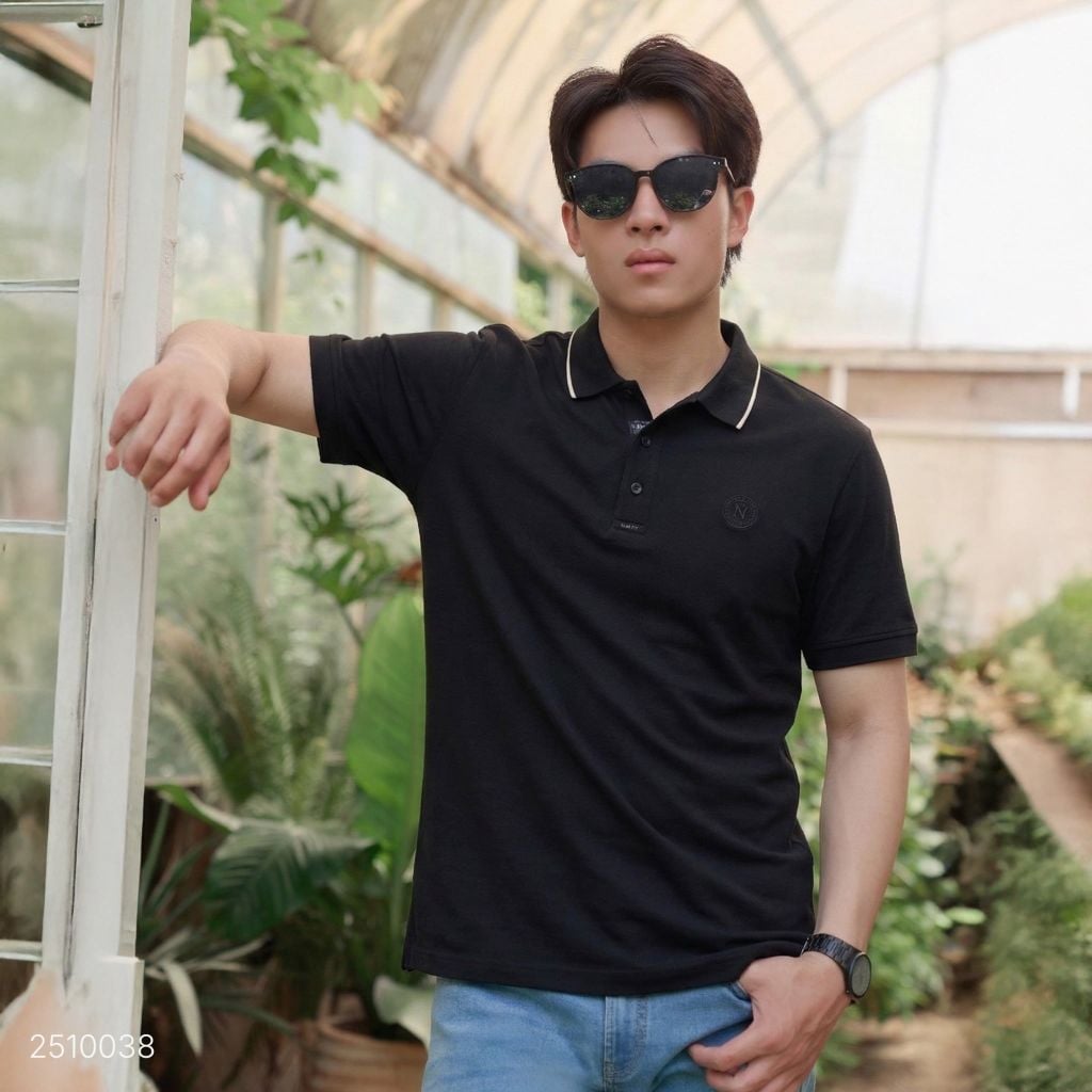 Áo Polo Nam Premium Ninomaxx Form Travel Fit AEROSOFT Siêu Thoáng Mát Co Giãn Tốt 2510038