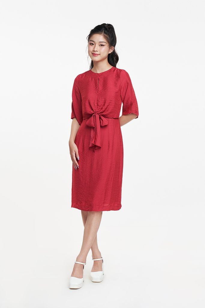 [CÒN S] Đầm Thời Trang Nữ Kèm Nơ N&M 1909059