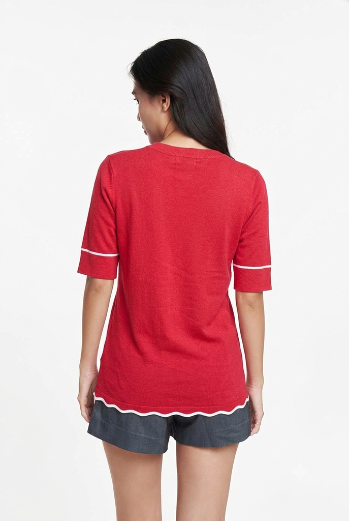 [Size S] Áo sweater Basic Nữ tay ngắn N&M 1804146
