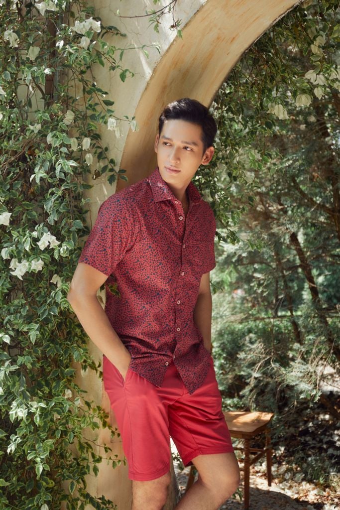 Áo Sơ Mi Nam Cotton Bạc Hà Tay Ngắn N&M 2301038