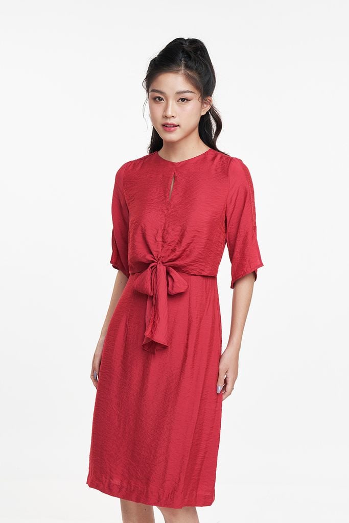 [CÒN S] Đầm Thời Trang Nữ Kèm Nơ N&M 1909059