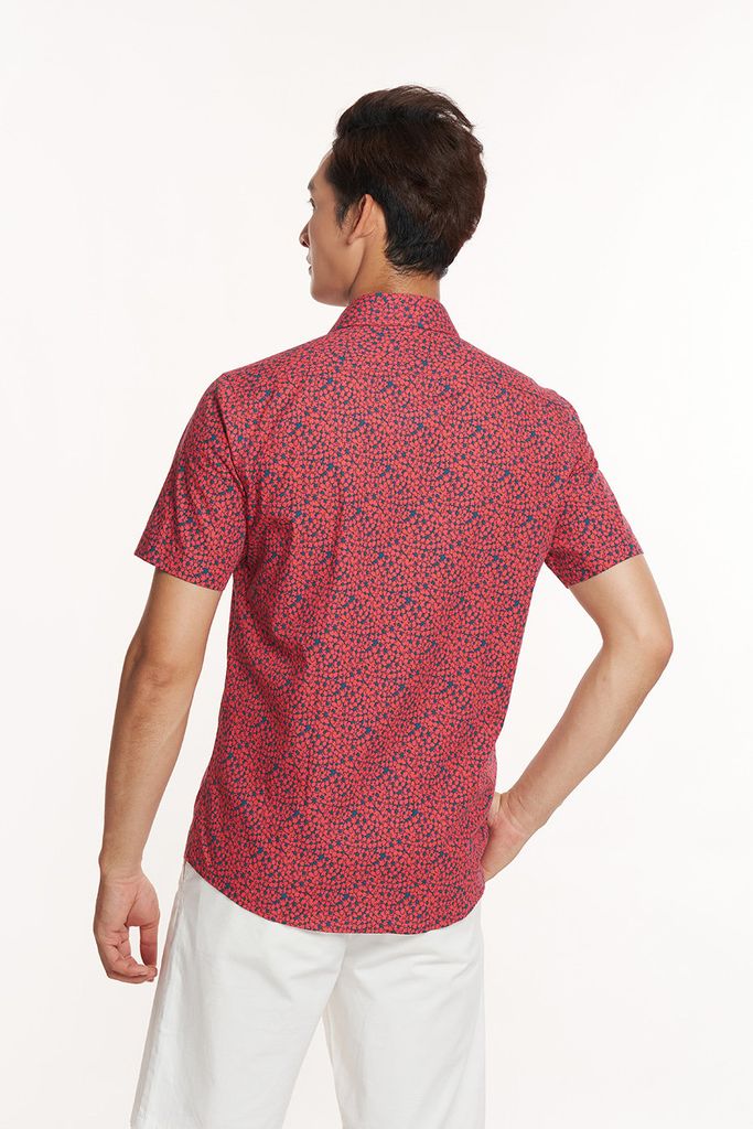 Áo Sơ Mi Nam Cotton Bạc Hà Tay Ngắn N&M 2301038