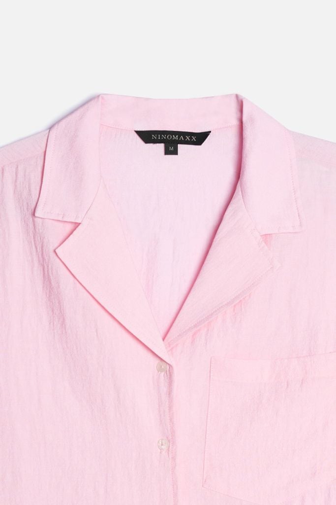 Áo Sơ Mi Thời Trang Nữ Tay Ngắn Ninomaxx 2505019