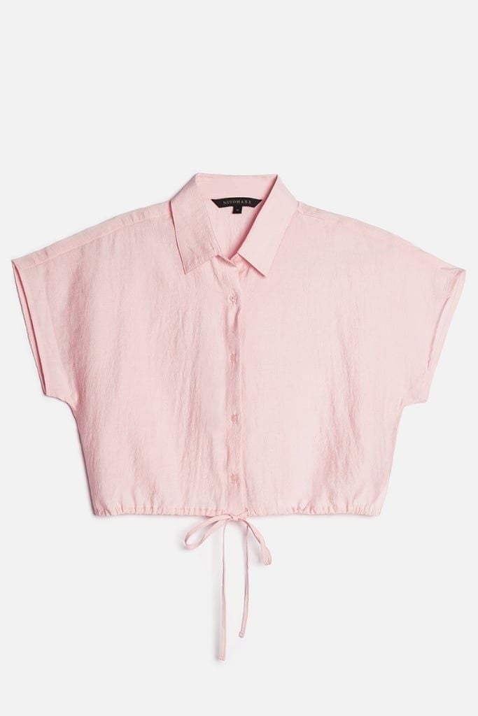 [Size S] Áo Sơ Mi Thời Trang Nữ Tay Ngắn Ninomaxx 2502003