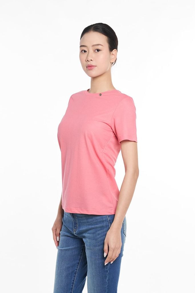 Áo Thun Nữ Cổ Tròn Tay Ngắn Mềm Mịn Thoải Mái Ninomaxx 2509016