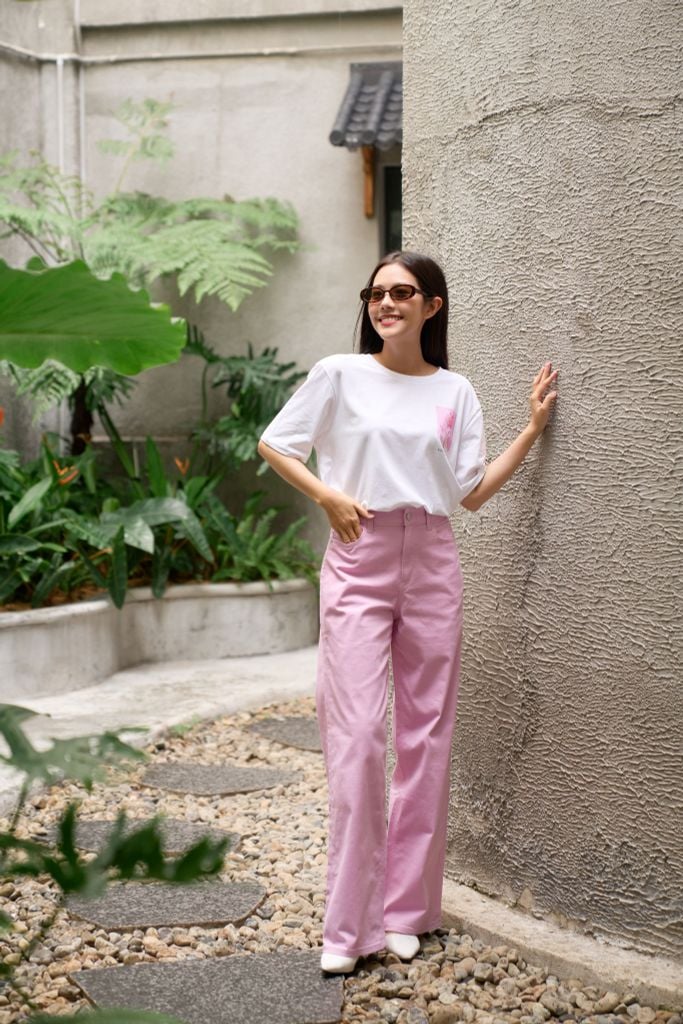 Quần Kaki Nữ Thời Trang Ống Suông Ninomaxx 2208028