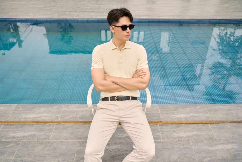 Áo Polo Nam Premium Ninomaxx Form Travel Fit FLEXCOTTON Siêu Thoáng Mát Co Giãn Tốt 2510010