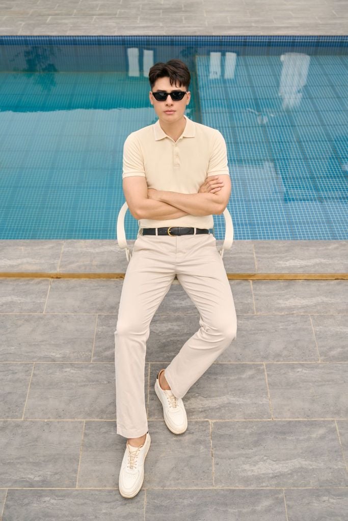 Áo Polo Nam Premium Ninomaxx Form Travel Fit FLEXCOTTON Siêu Thoáng Mát Co Giãn Tốt 2510010