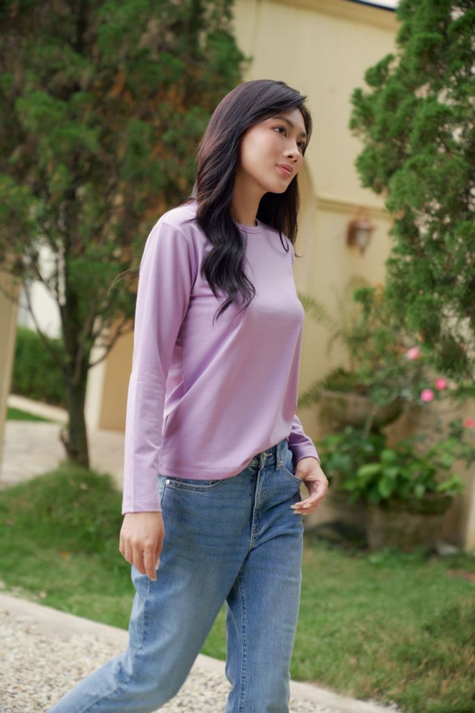 Áo Thun Basic Nữ Tay Dài Ninomaxx 2510003