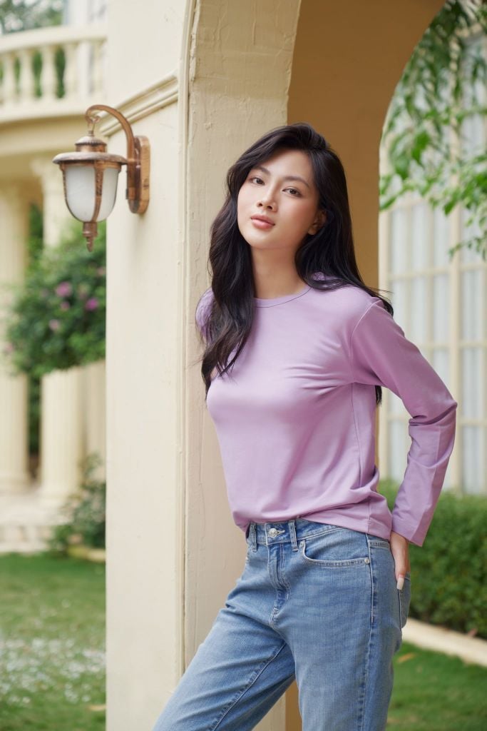 Áo Thun Basic Nữ Tay Dài Ninomaxx 2510003