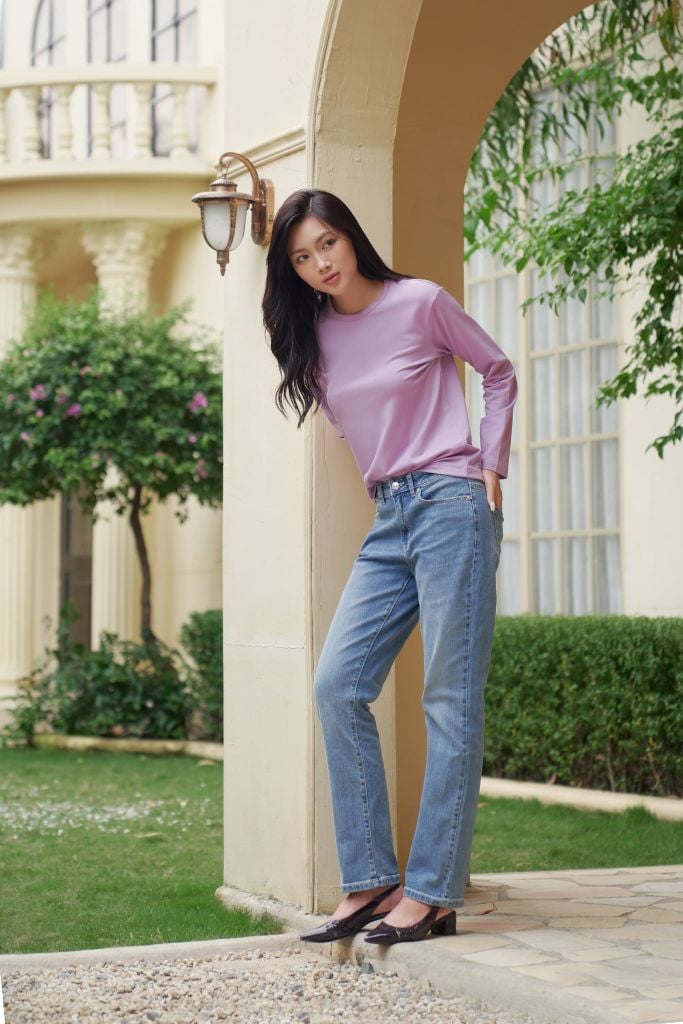 Áo Thun Basic Nữ Tay Dài Ninomaxx 2510003