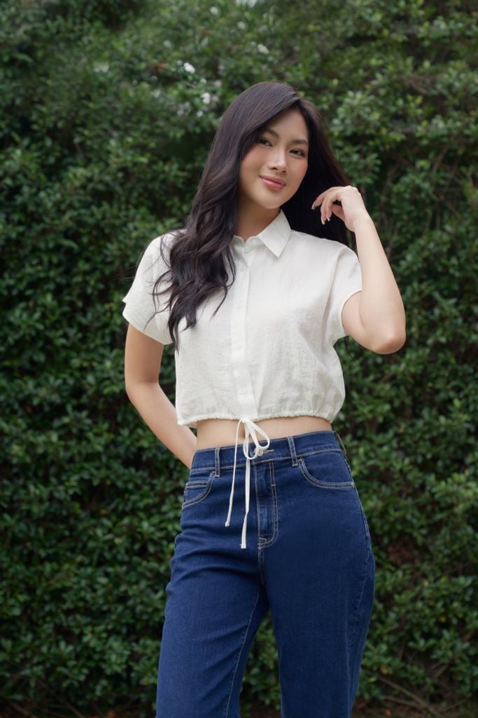 [Size S] Áo Sơ Mi Thời Trang Nữ Tay Ngắn Ninomaxx 2502003