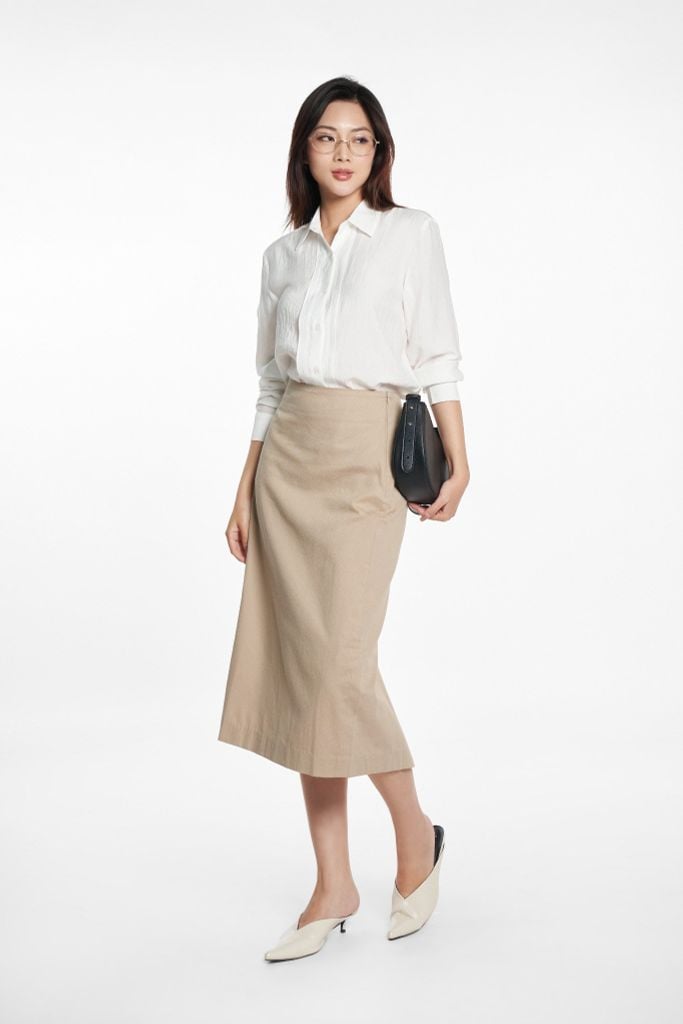 Áo Sơ Mi Nữ Thời Trang Tay Dài Ninomaxx 2502004