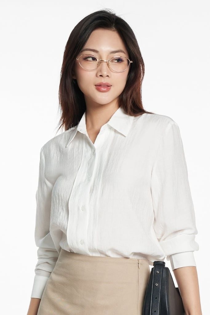 Áo Sơ Mi Nữ Thời Trang Tay Dài Ninomaxx 2502004