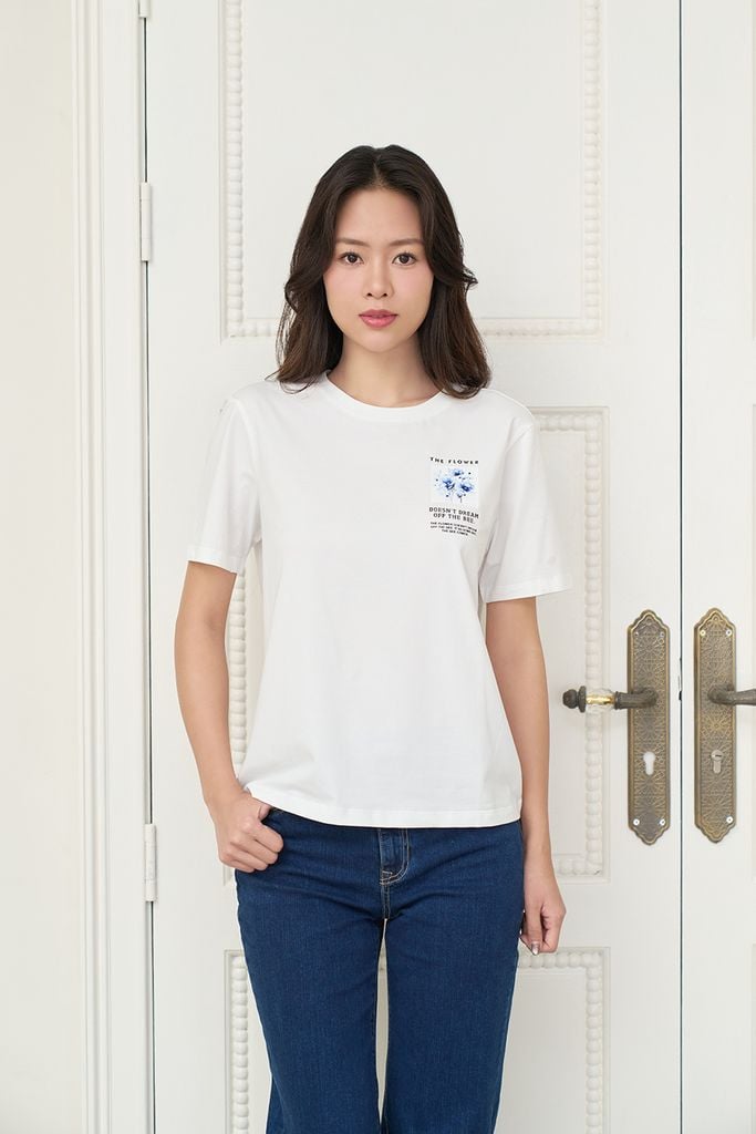 Áo Thun Nữ Tay Ngắn Ninomaxx 2605020