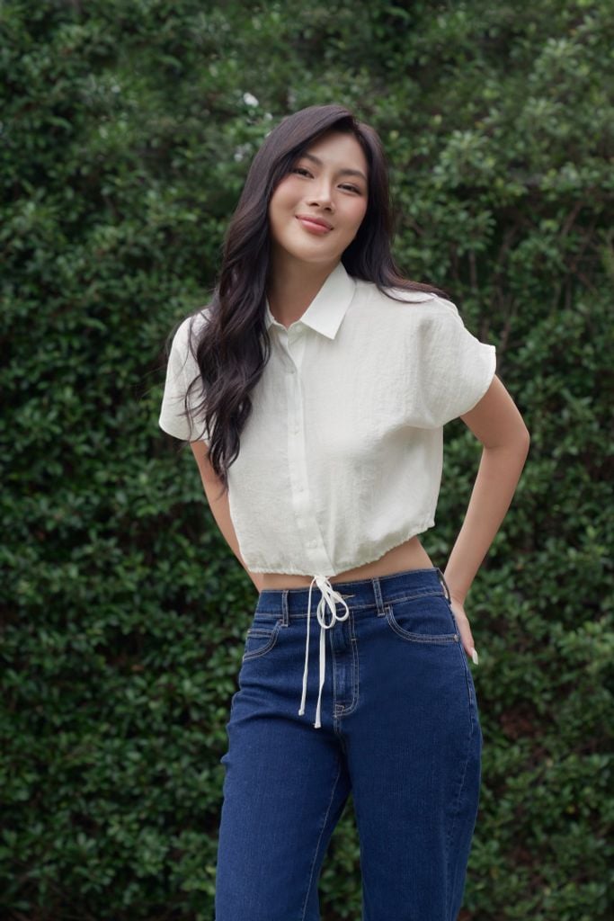 [Size S] Áo Sơ Mi Thời Trang Nữ Tay Ngắn Ninomaxx 2502003
