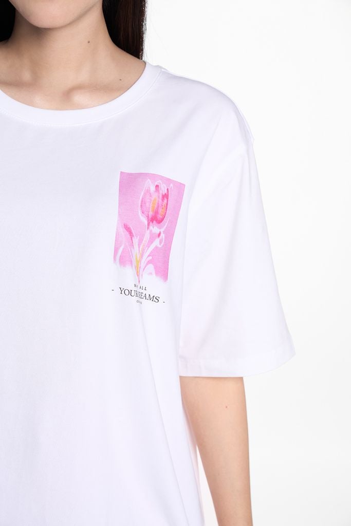 Áo Thun Graphic Tay Ngắn Nữ Ninomaxx 2503010