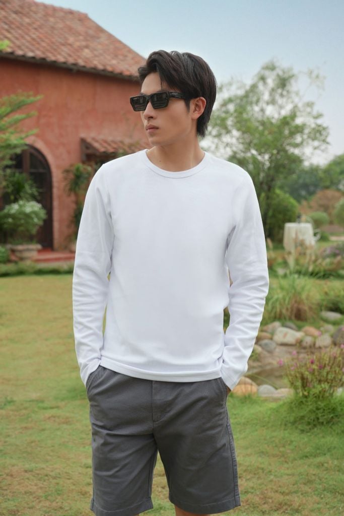 Áo Thun Basic Nam Tay Dài Ninomaxx 2510007