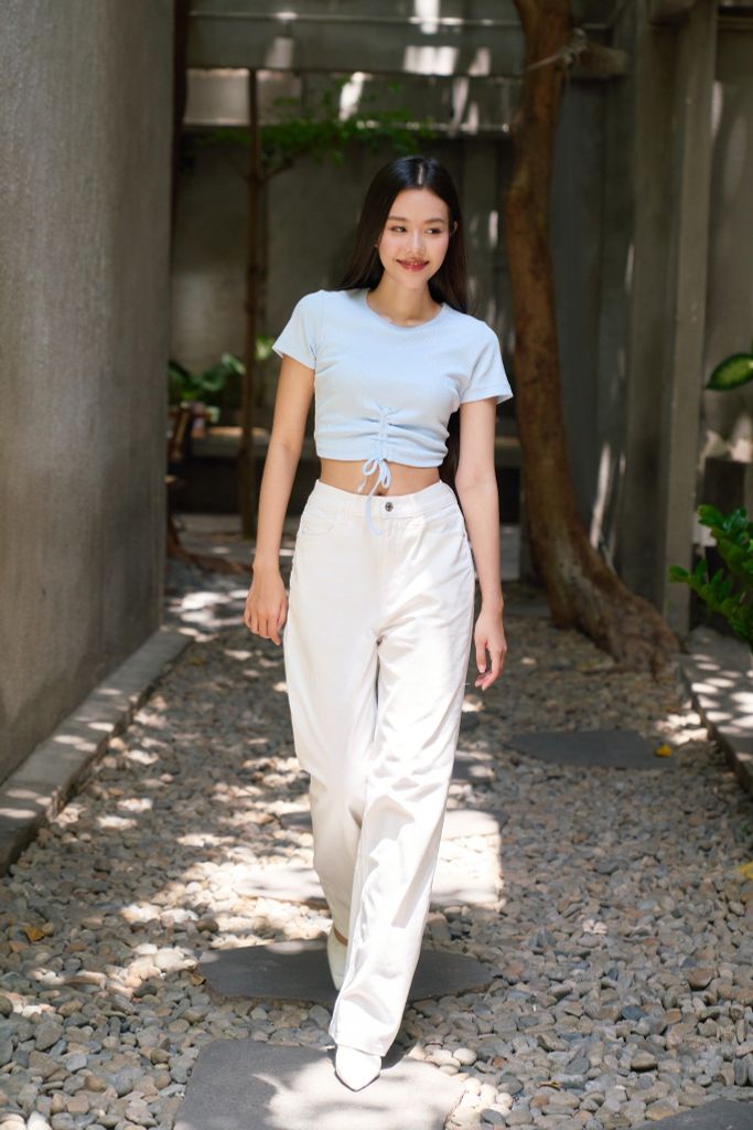 Quần Kaki Nữ Thời Trang Ống Suông Ninomaxx 2208028