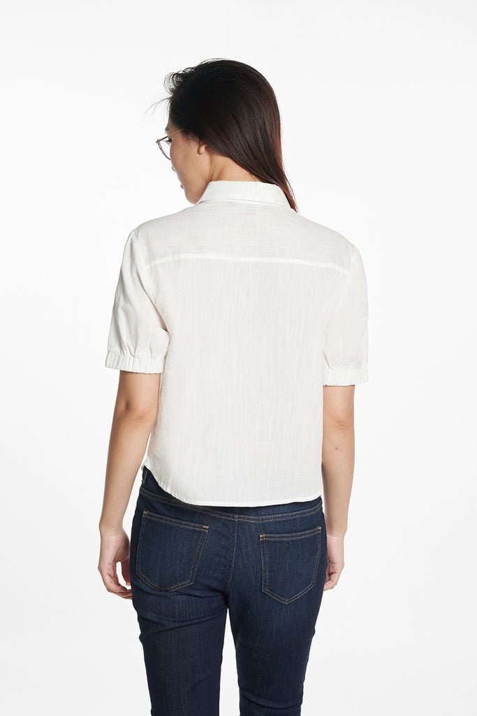 Áo Sơ Mi Thời Trang Nữ Tay Ngắn Ninomaxx 2502001