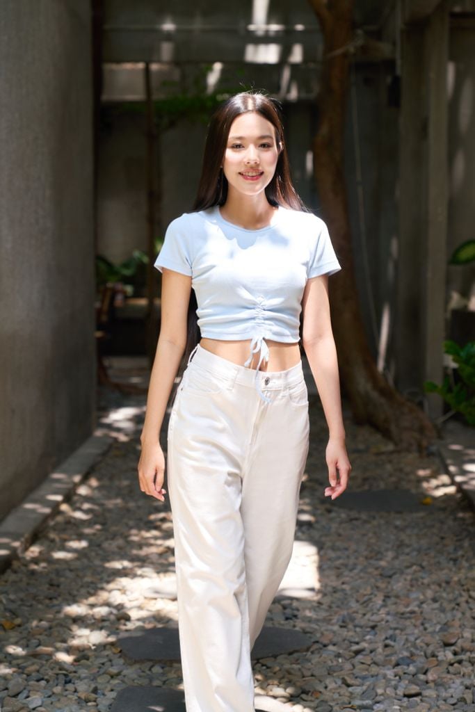 Quần Kaki Nữ Thời Trang Ống Suông Ninomaxx 2208028