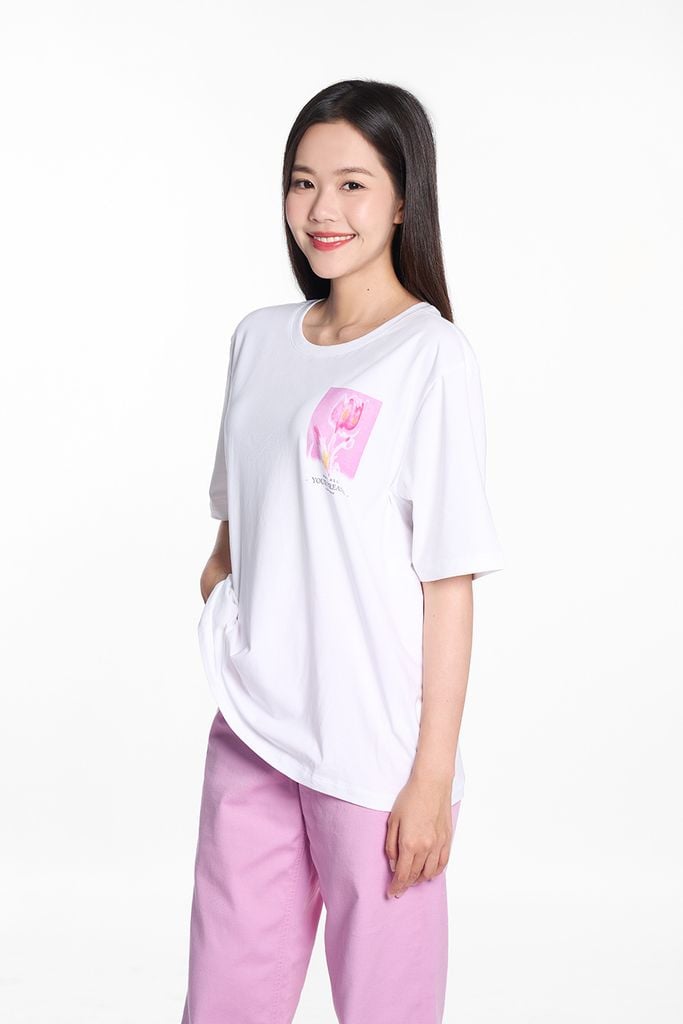 Áo Thun Graphic Tay Ngắn Nữ Ninomaxx 2503010