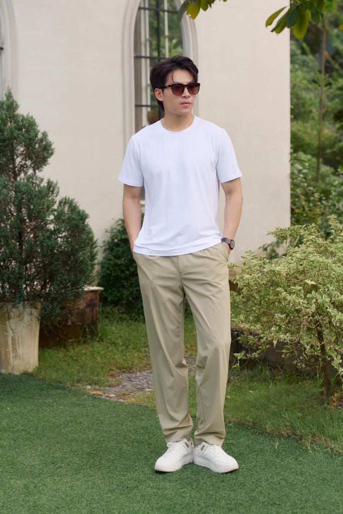 Áo Thun Basic Tay Ngắn Nam Ninomaxx 2412011