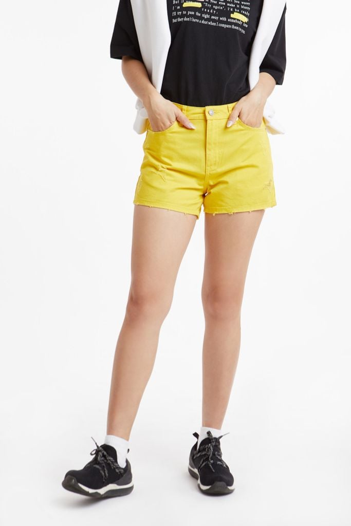 Quần Short Kaki Nữ Cotton Ninomaxx 1910187