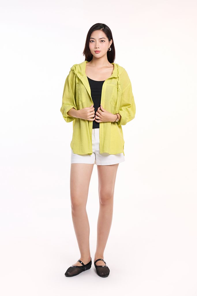 [Size S M] Áo Sơ Mi Thời Trang Nữ Tay Dài Ninomaxx 2409013