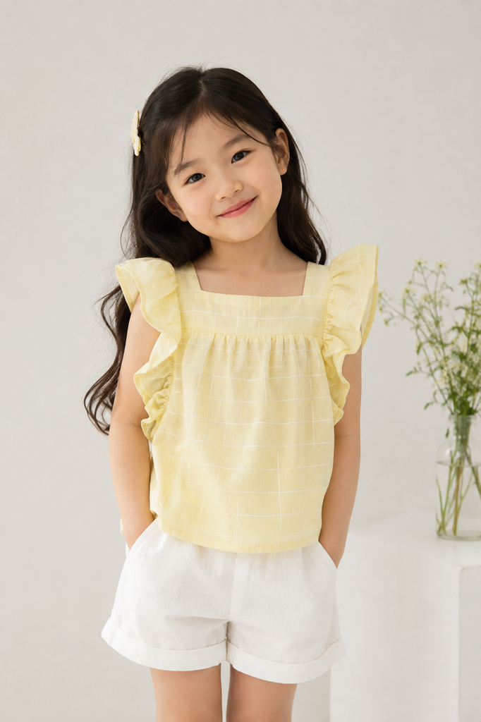 Áo kiểu Bé gái chất liệu cotton NINOMAXX KIDS 2011011