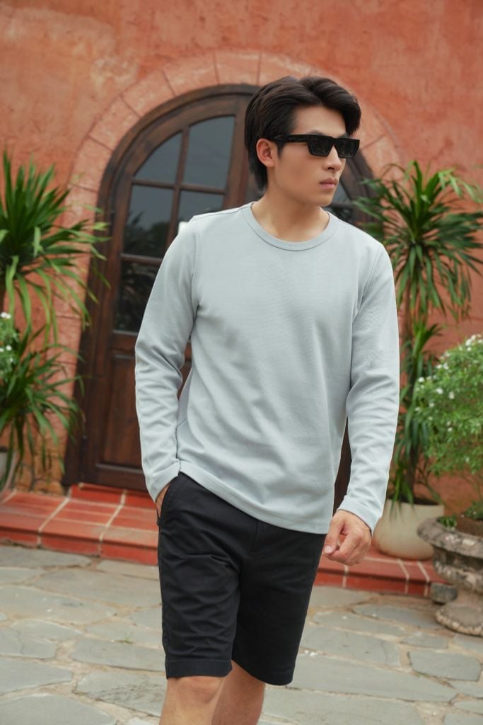 Áo Thun Basic Nam Tay Dài Ninomaxx 2510007