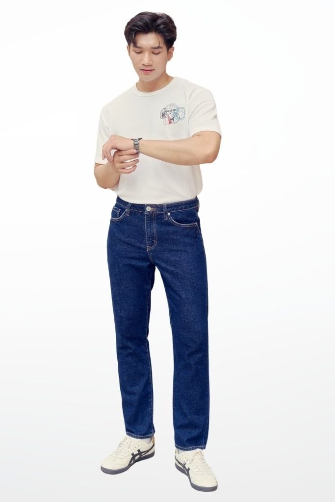 Quần Jean Basic Nam Ống Đứng Ninomaxx 2407021