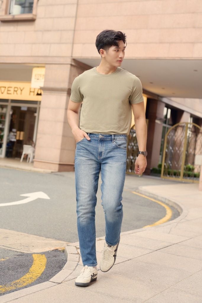 Quần Jean Thời Trang Basic Nam Dài Ninomaxx 2207015