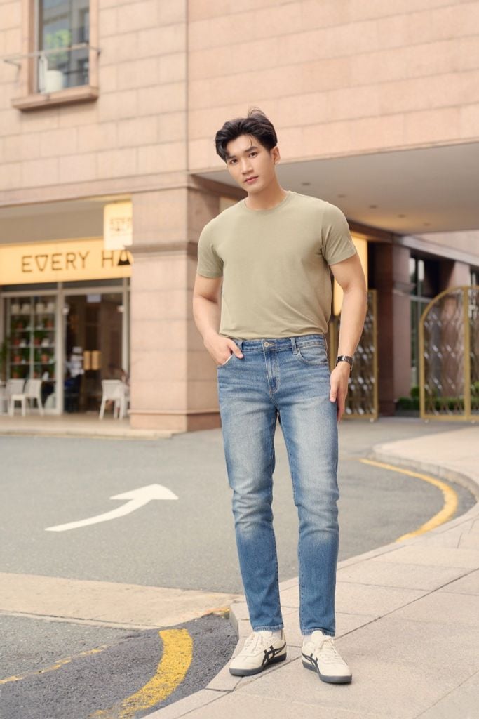 Quần Jean Thời Trang Basic Nam Dài Ninomaxx 2207015