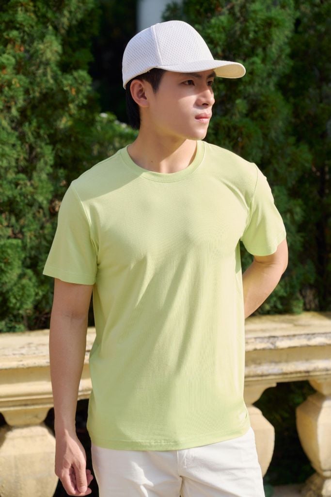 Áo Thun Basic Tay Ngắn Nam Ninomaxx 2412011