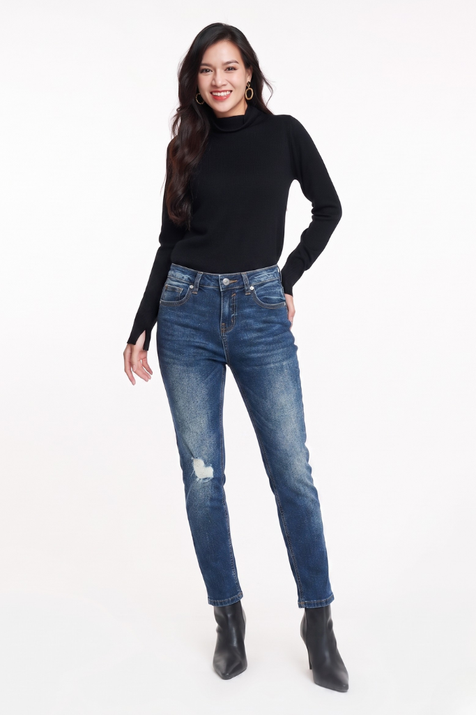 Quần Jean Thời Trang Nữ NINOMAXX 1811073