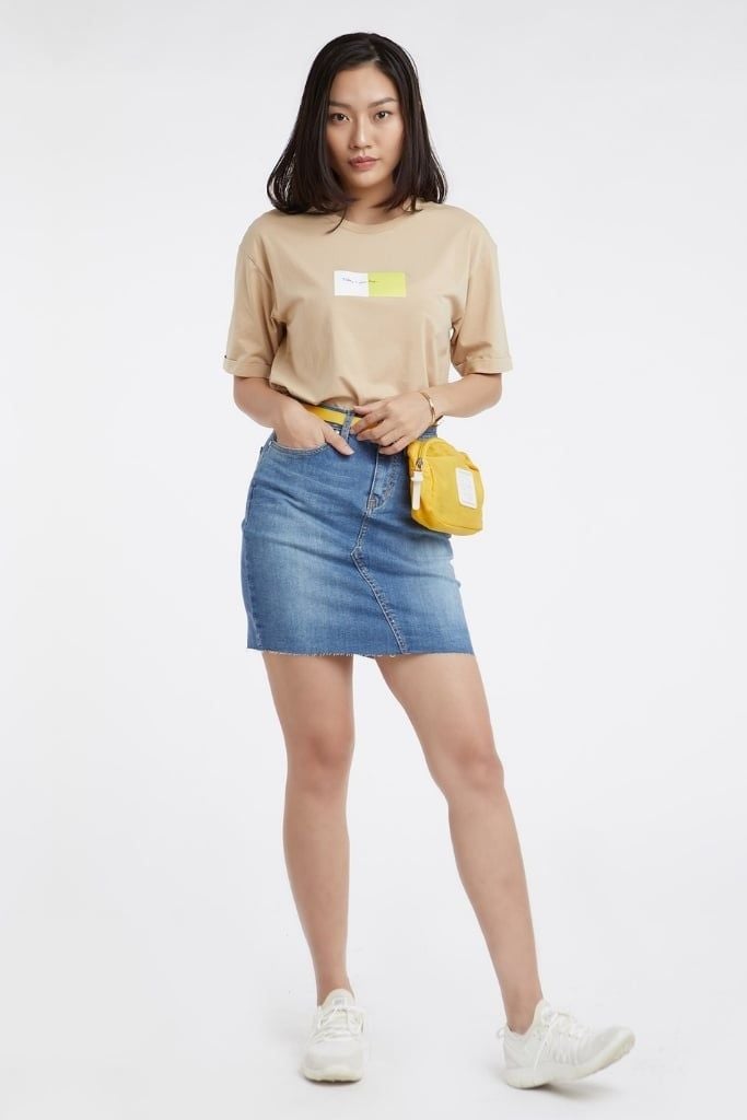 [Size S] Váy Jean Nữ Cotton Ninomaxx 1905020