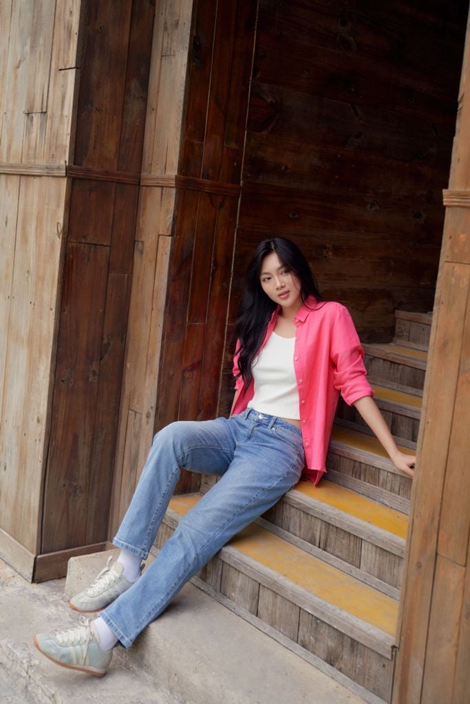 Quần Jean Thời Trang Basic Nữ Ống Đứng Ninomaxx 2508021