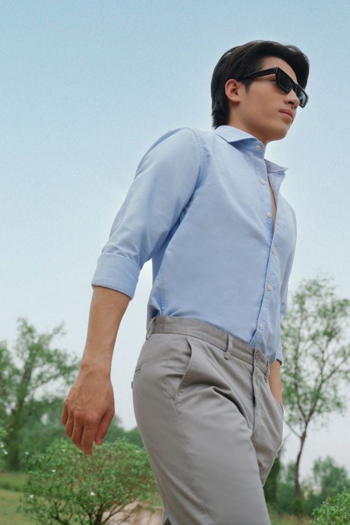 Áo Sơ Mi Oxford Basic Nam Tay Dài Ninomaxx 2509023