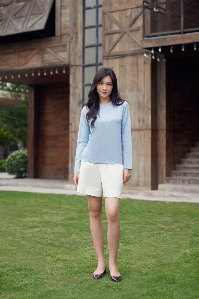 Áo Thun Basic Nữ Tay Dài Ninomaxx 2510003