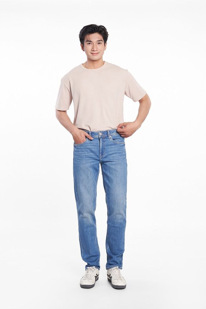 Quần Jean Thời Trang Basic Nam Ống Đứng Ninomaxx 2508004