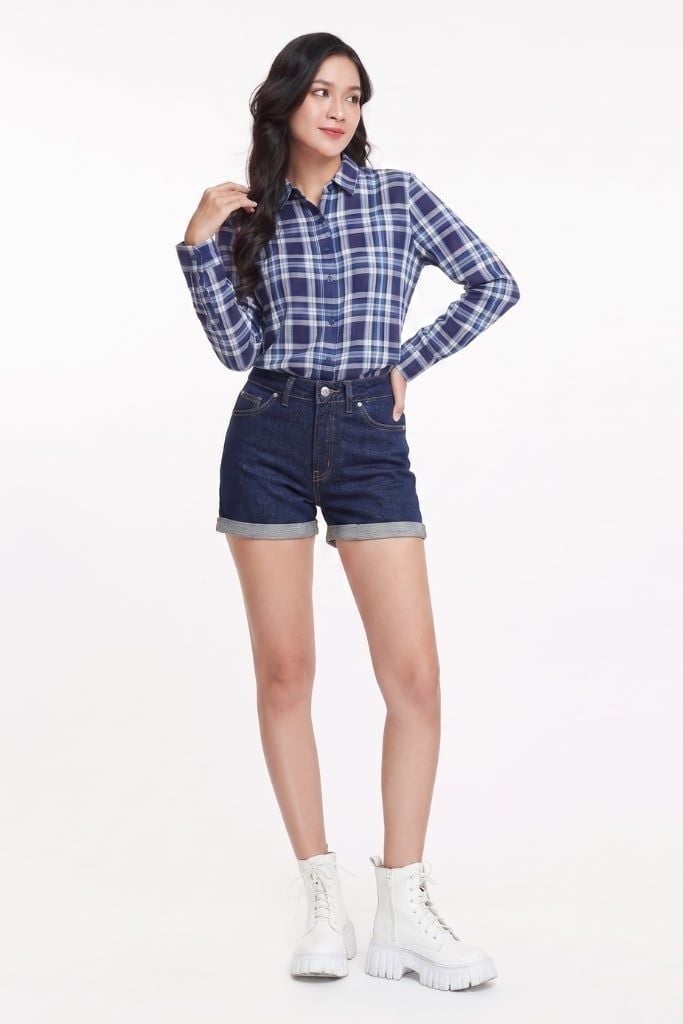 Quần Short Jean Nữ Thể Thao Ninomaxx 1905182
