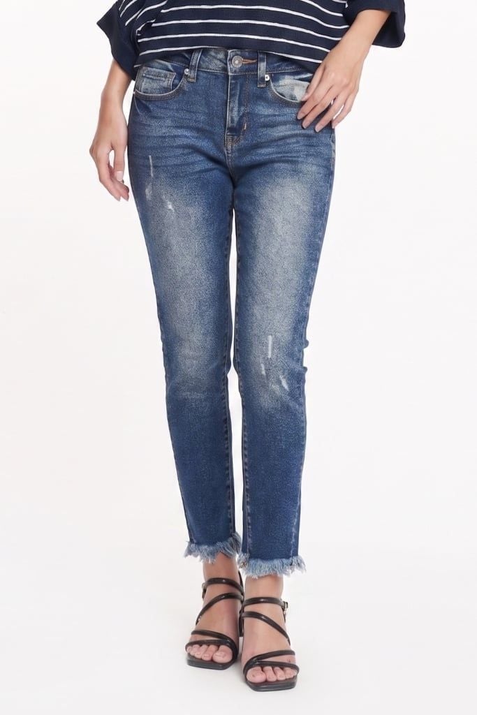 [Size 25 26] Quần Jean Thời Trang Nữ Dài Cotton Ninomaxx 1902070