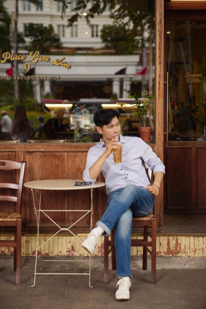 Áo Sơ Mi Sọc Nam Cotton Tay Dài N&M 2101078