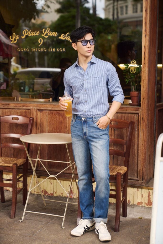 Áo Sơ Mi Sọc Nam Tay Dài N&M 2101084