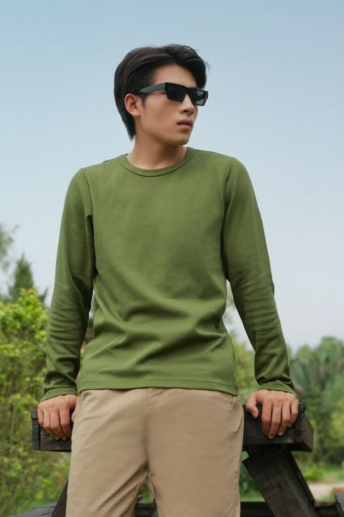 Áo Thun Basic Nam Tay Dài Ninomaxx 2510007