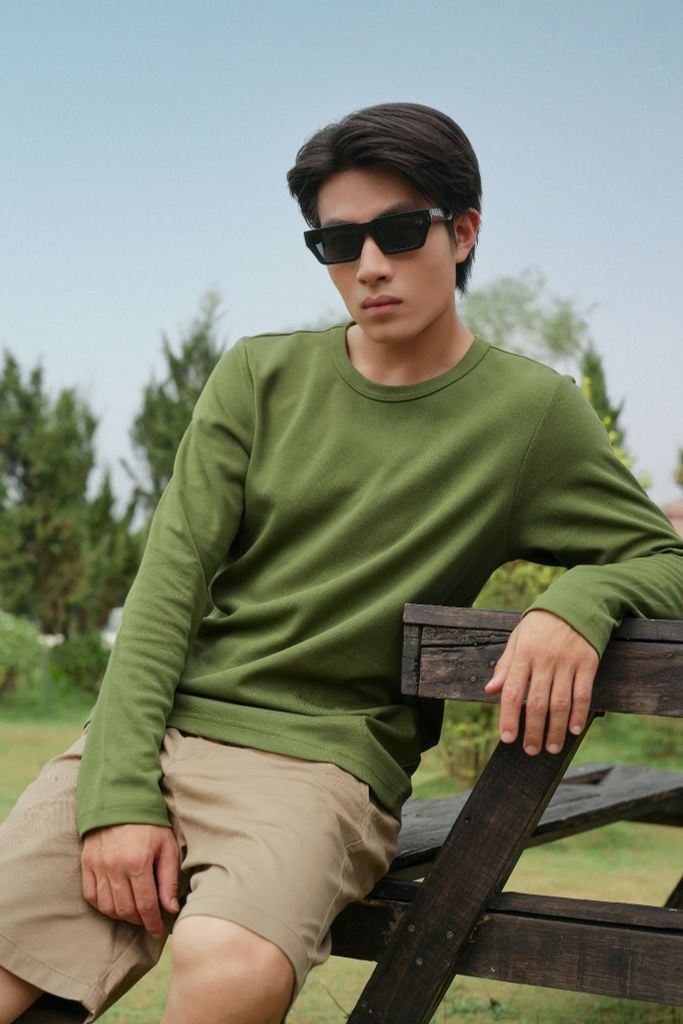 Áo Thun Basic Nam Tay Dài Ninomaxx 2510007